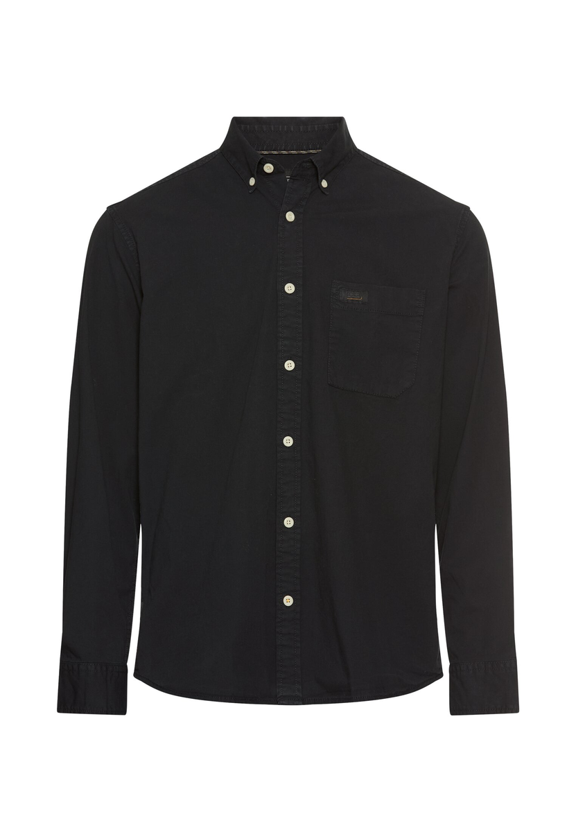 Langarmhemd mit Button-Down Kragen