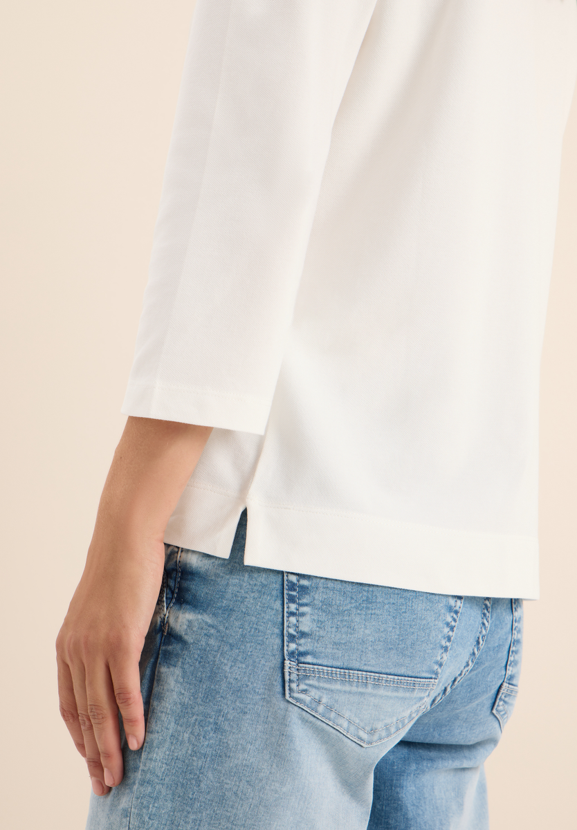 Poloshirt mit Knopfdetail