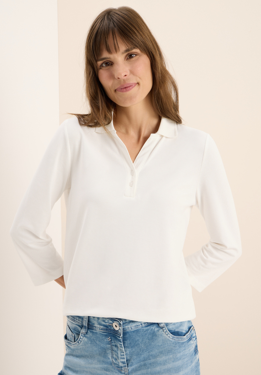 Poloshirt mit Knopfdetail