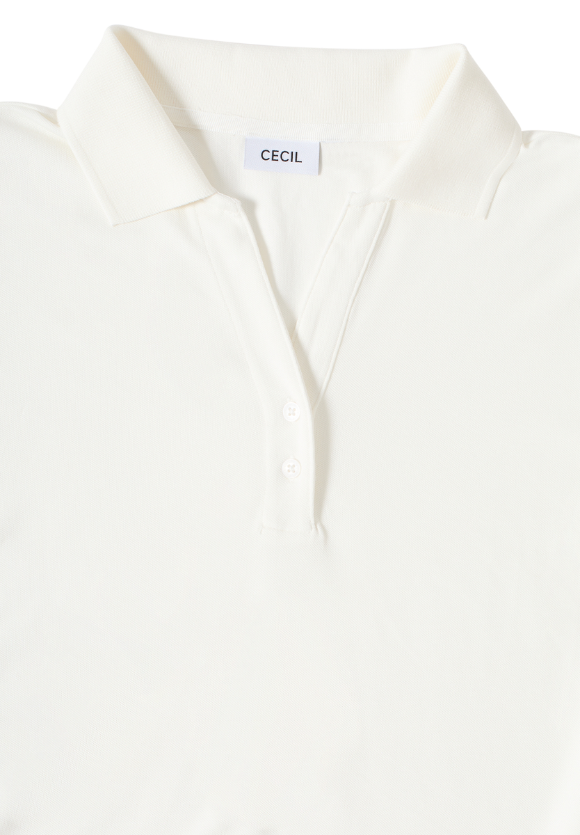 Poloshirt mit Knopfdetail