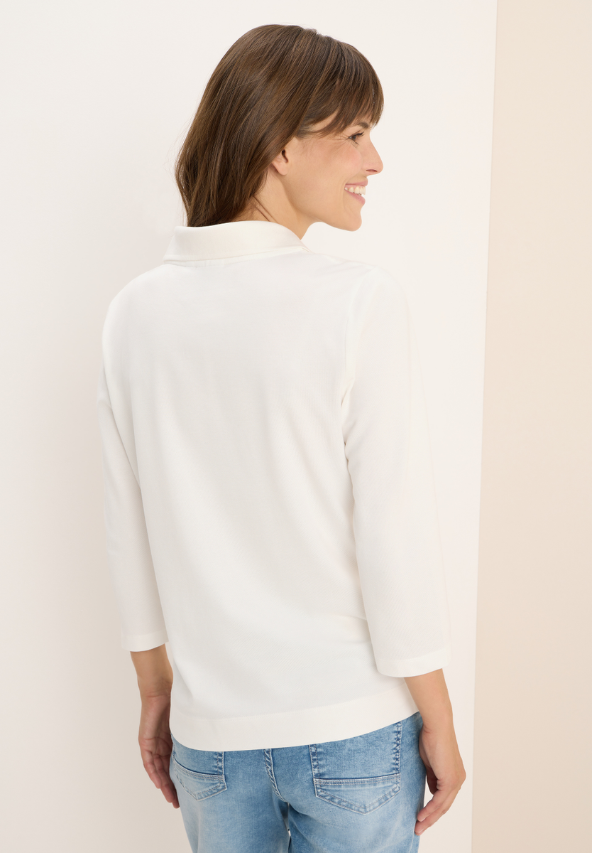 Poloshirt mit Knopfdetail