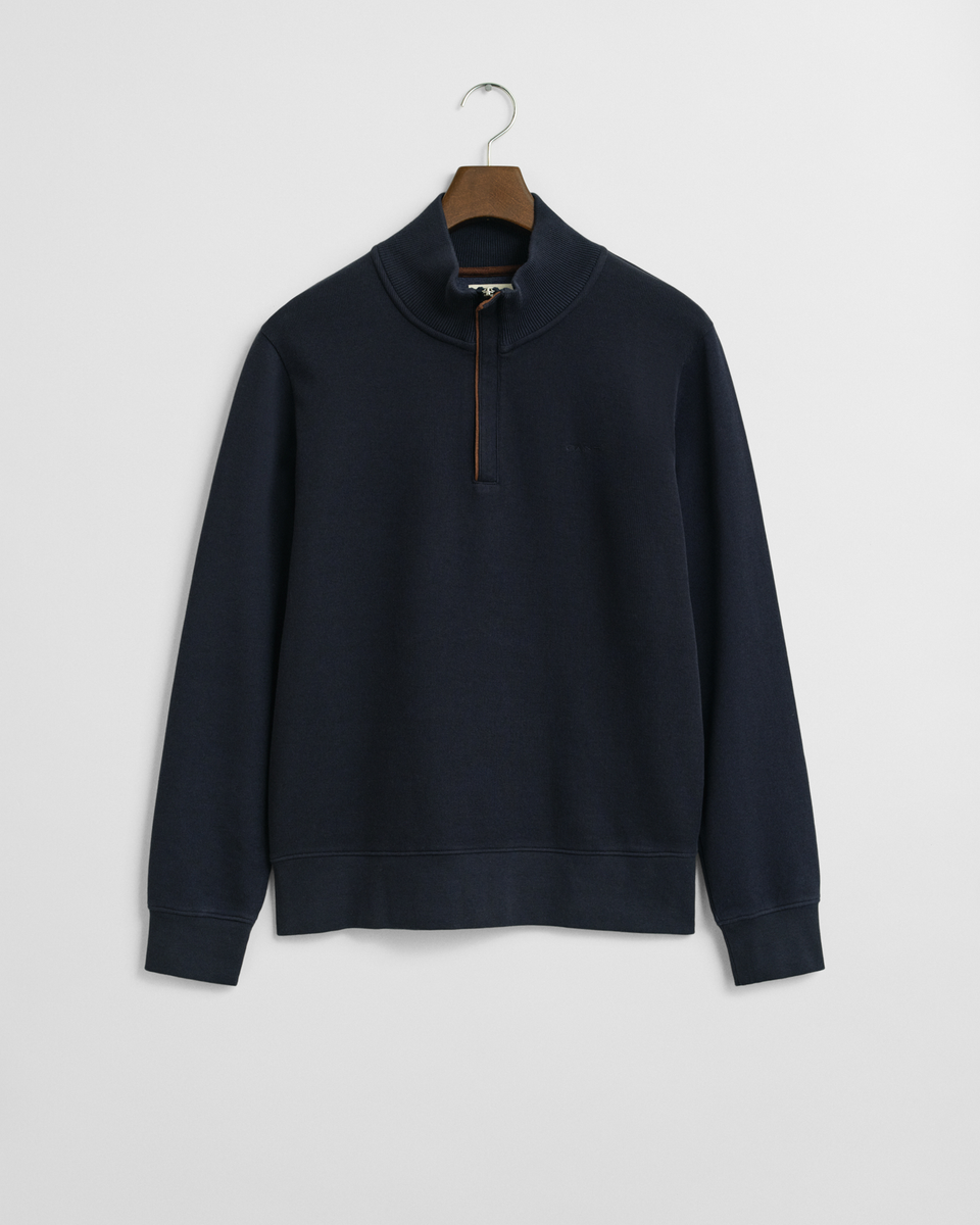 Sacker Rib Sweatshirt mit Reißverschlusskragen