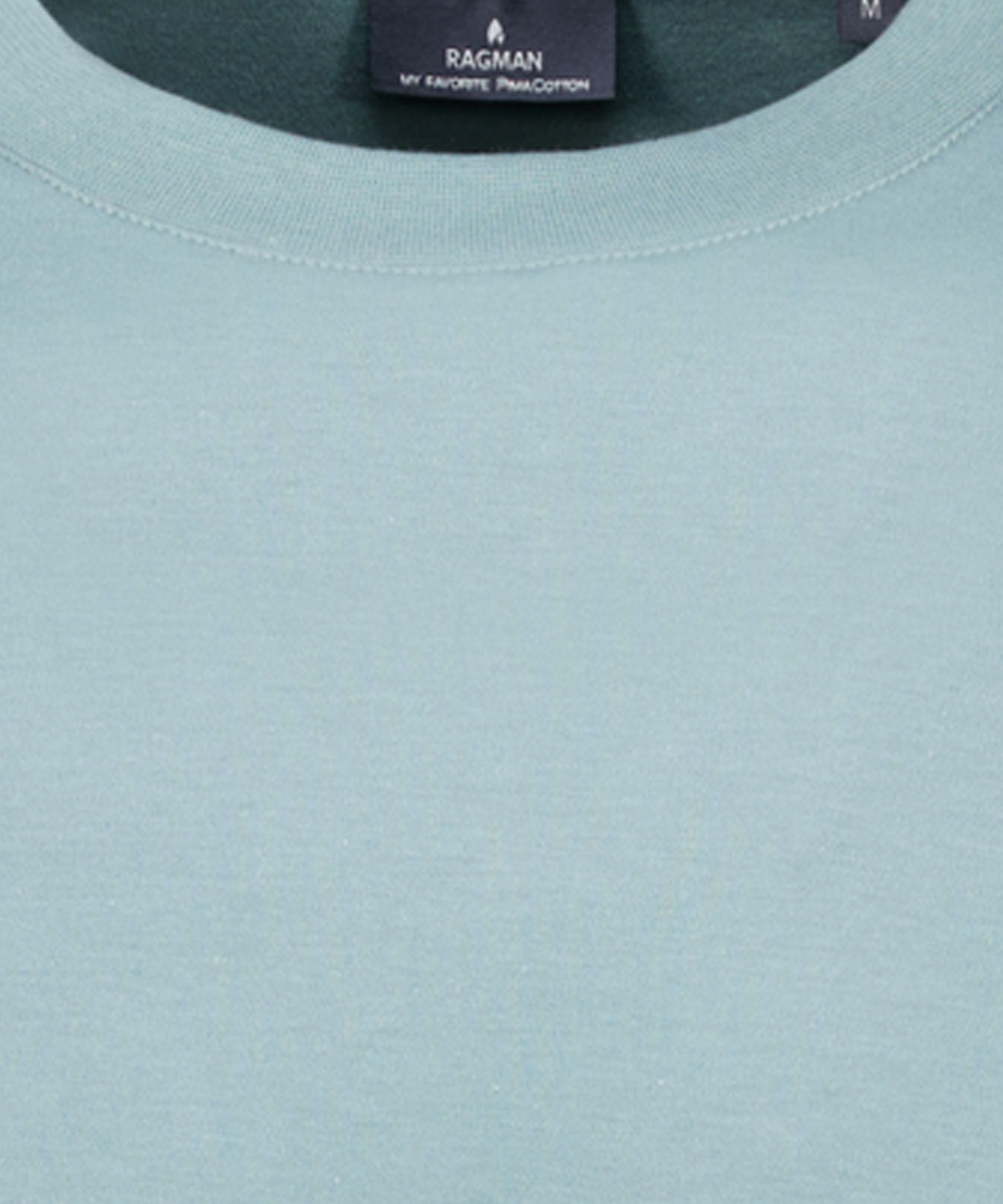 Pima Langarmshirt Rundhals mit Bündchen