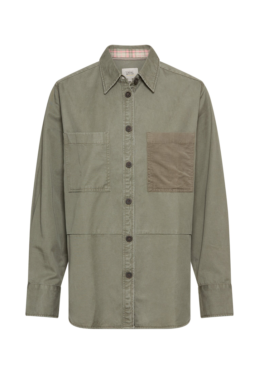 Overshirt aus Baumwoll-Lyocell-Mix