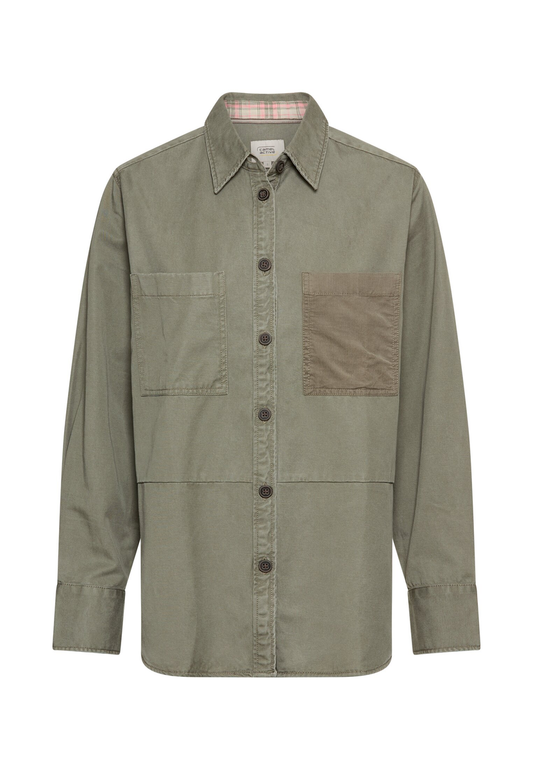 Overshirt aus Baumwoll-Lyocell-Mix