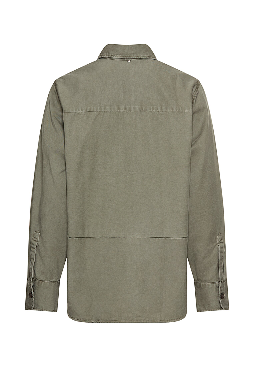 Overshirt aus Baumwoll-Lyocell-Mix