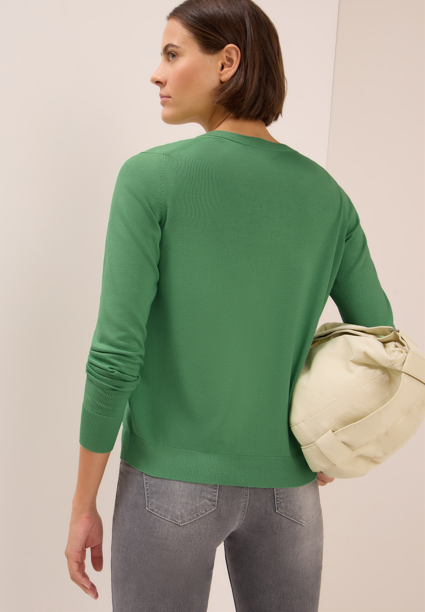 Strickjacke mit Knopfleiste