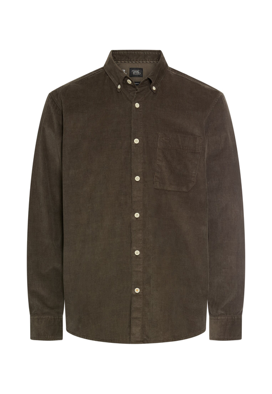 fleXXXactive® Langarm Shirt mit Button-Down-Kragen und Brusttasche