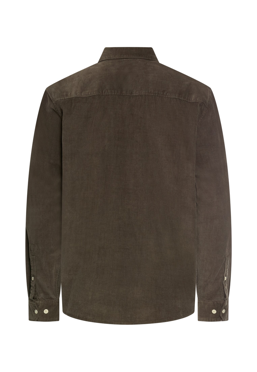 fleXXXactive® Langarm Shirt mit Button-Down-Kragen und Brusttasche