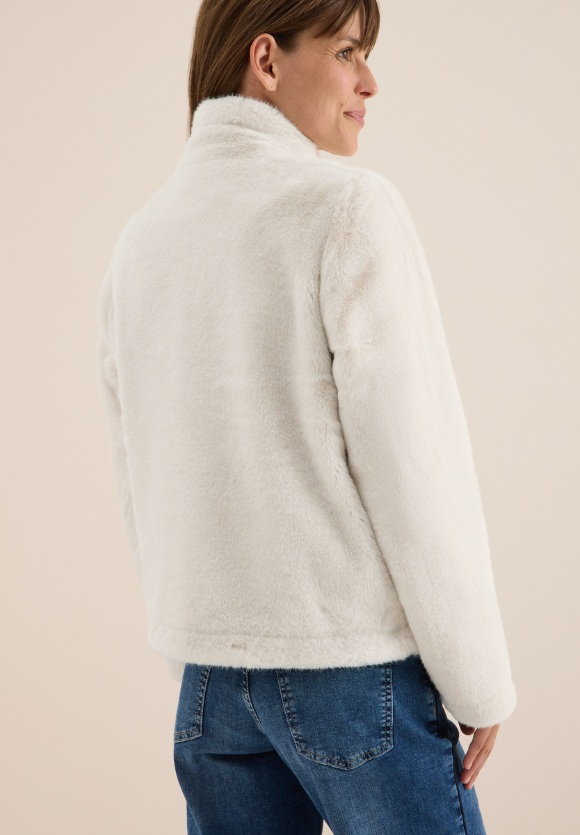 Kurze Fellimitat Jacke