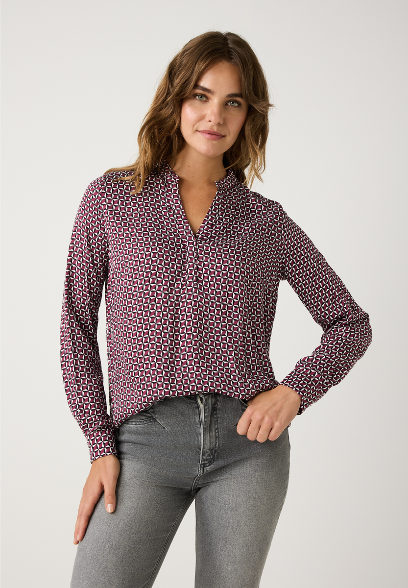 Viskose-Printbluse