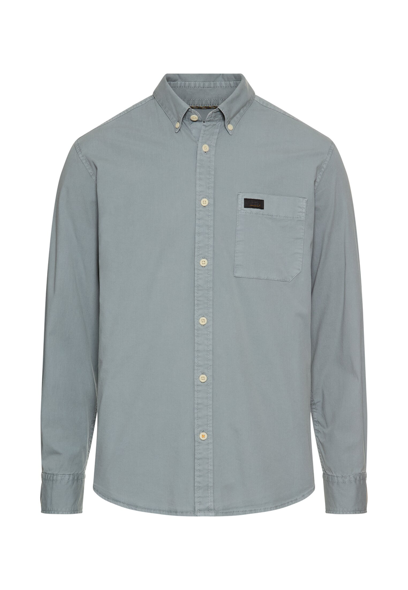 Langarmhemd mit Button-Down Kragen