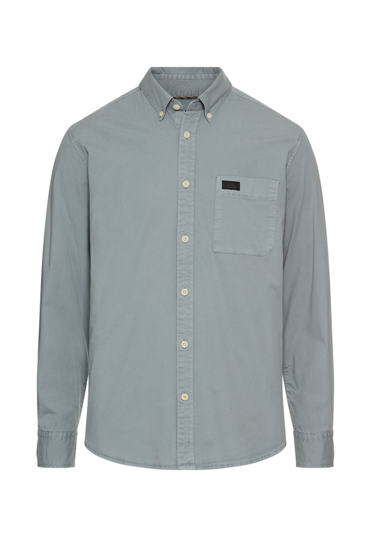 Langarmhemd mit Button-Down Kragen
