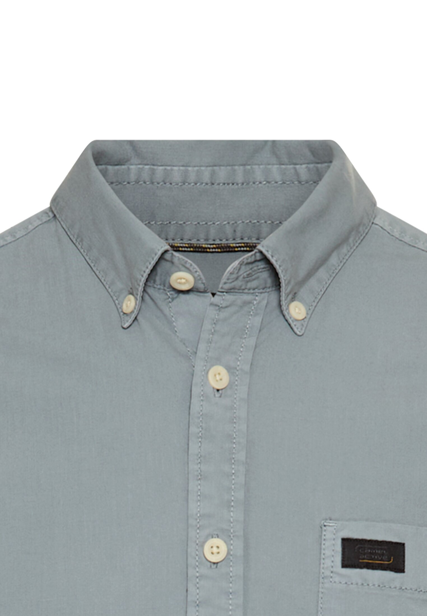 Langarmhemd mit Button-Down Kragen