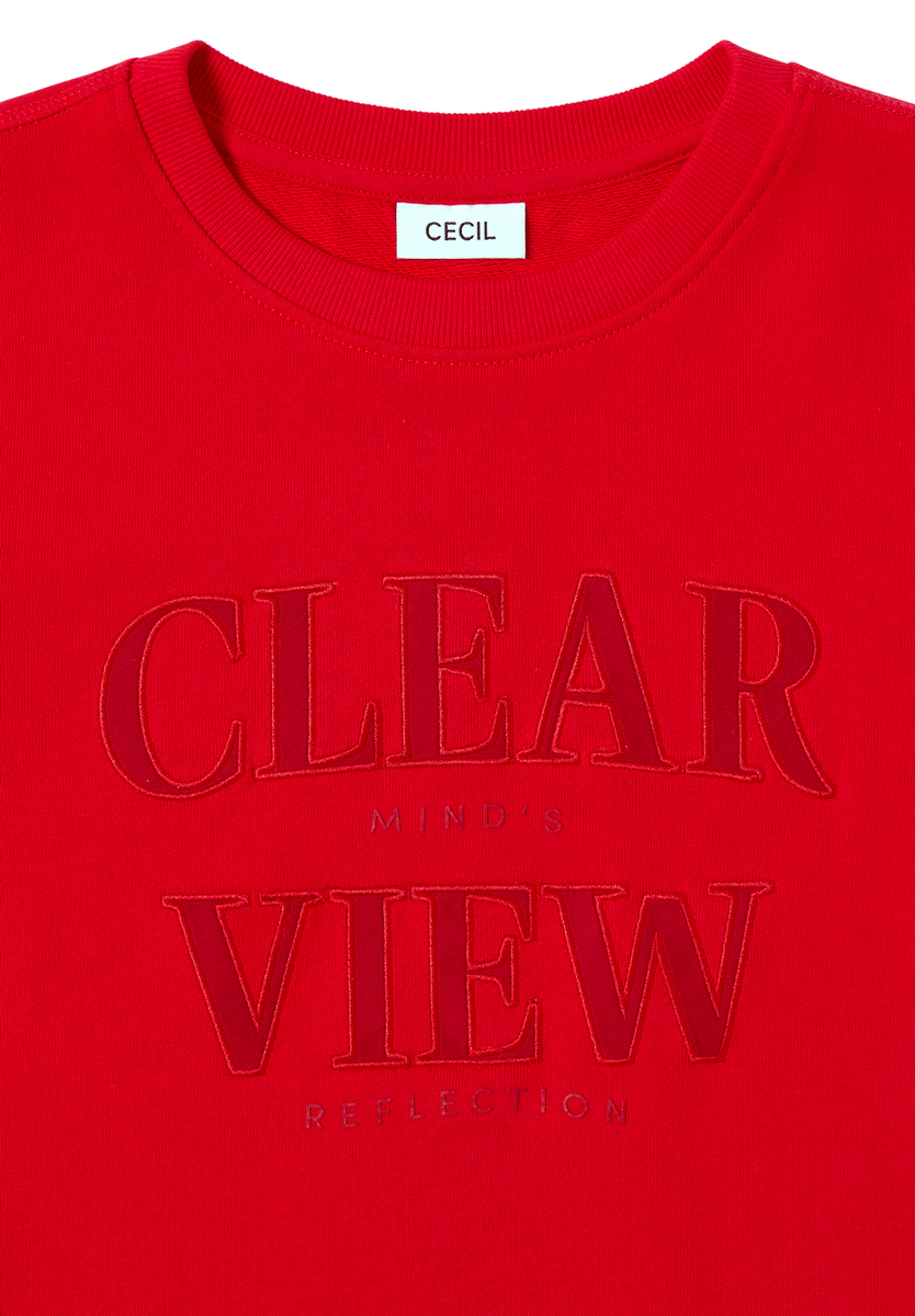 Sweatshirt mit Wording