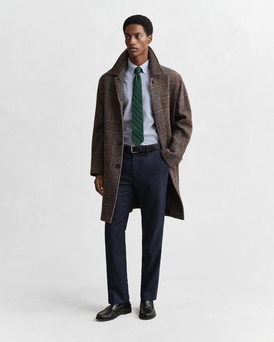 Regular Fit Classic Banker Stripe Popeline Hemd