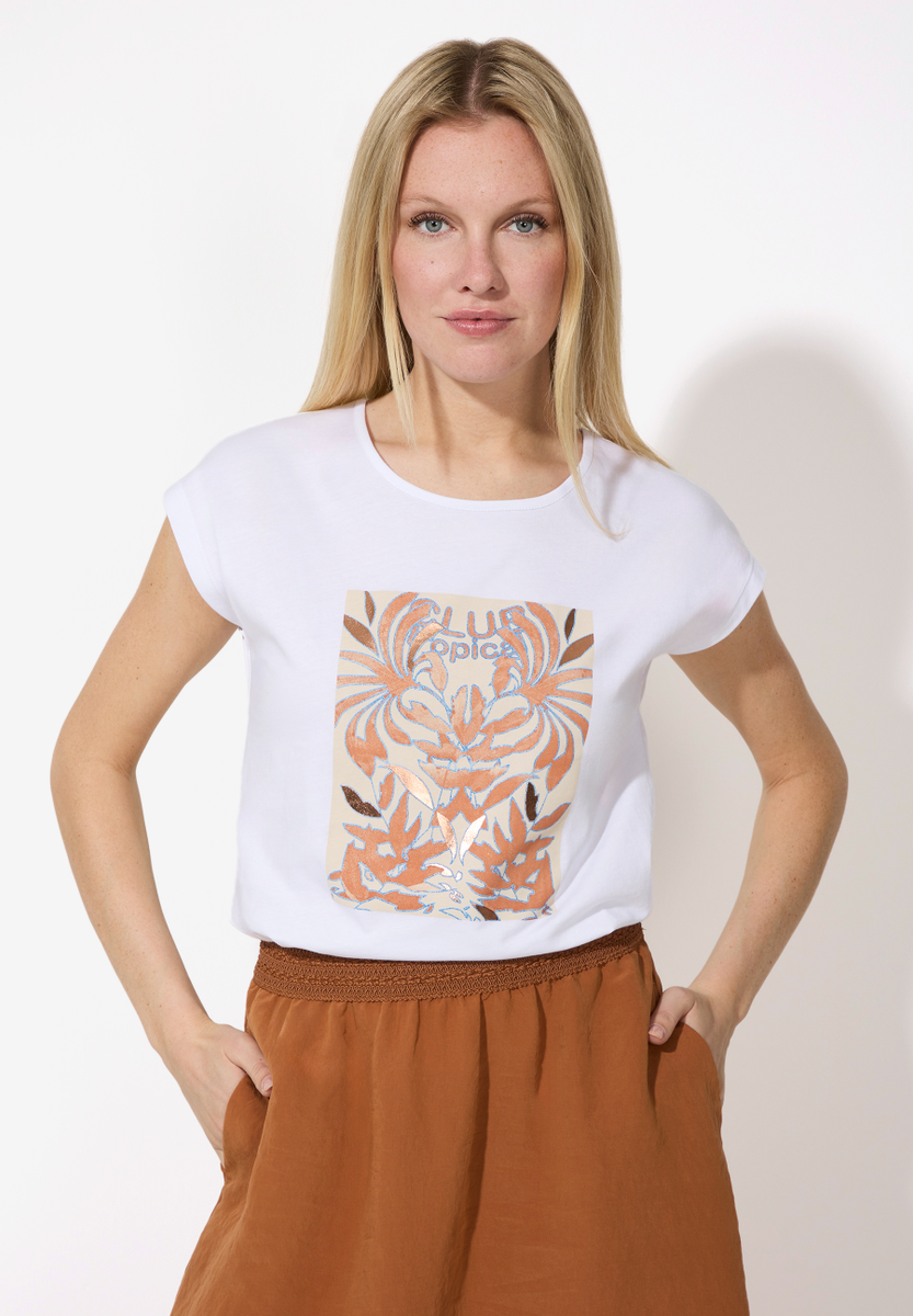 T-Shirt mit Front-Print