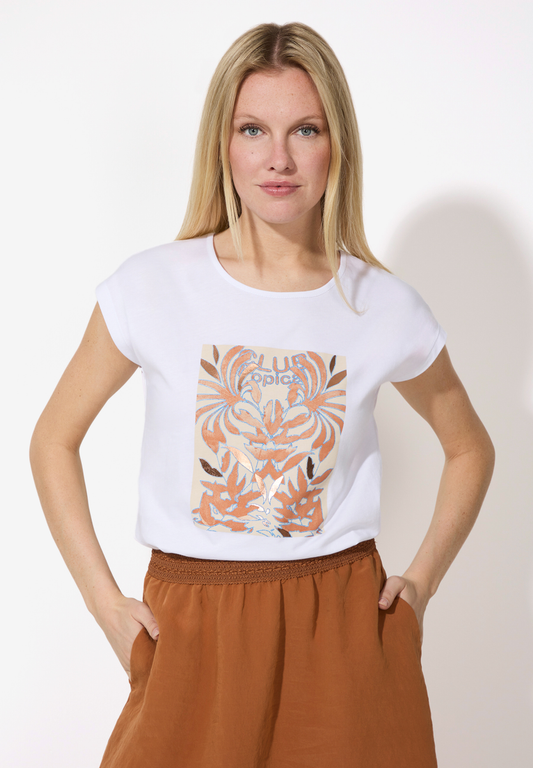 T-Shirt mit Front-Print