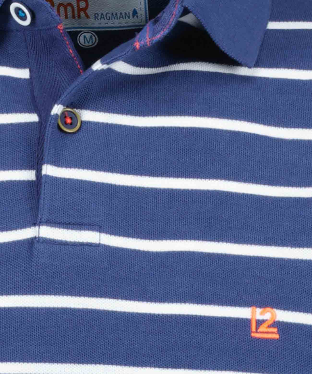 Piqué-Poloshirt gestreift