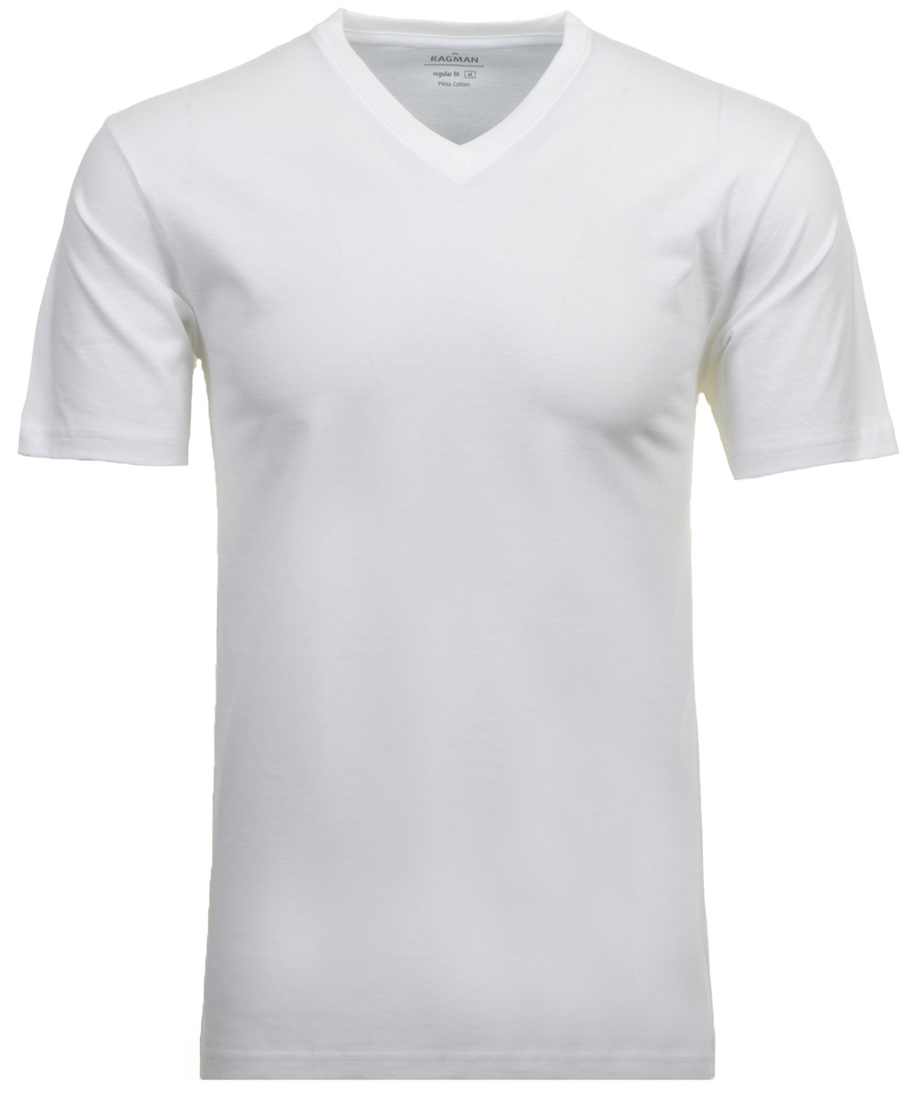 RAGMAN Doppelpack - 2 T-Shirts mit V-Ausschnitt