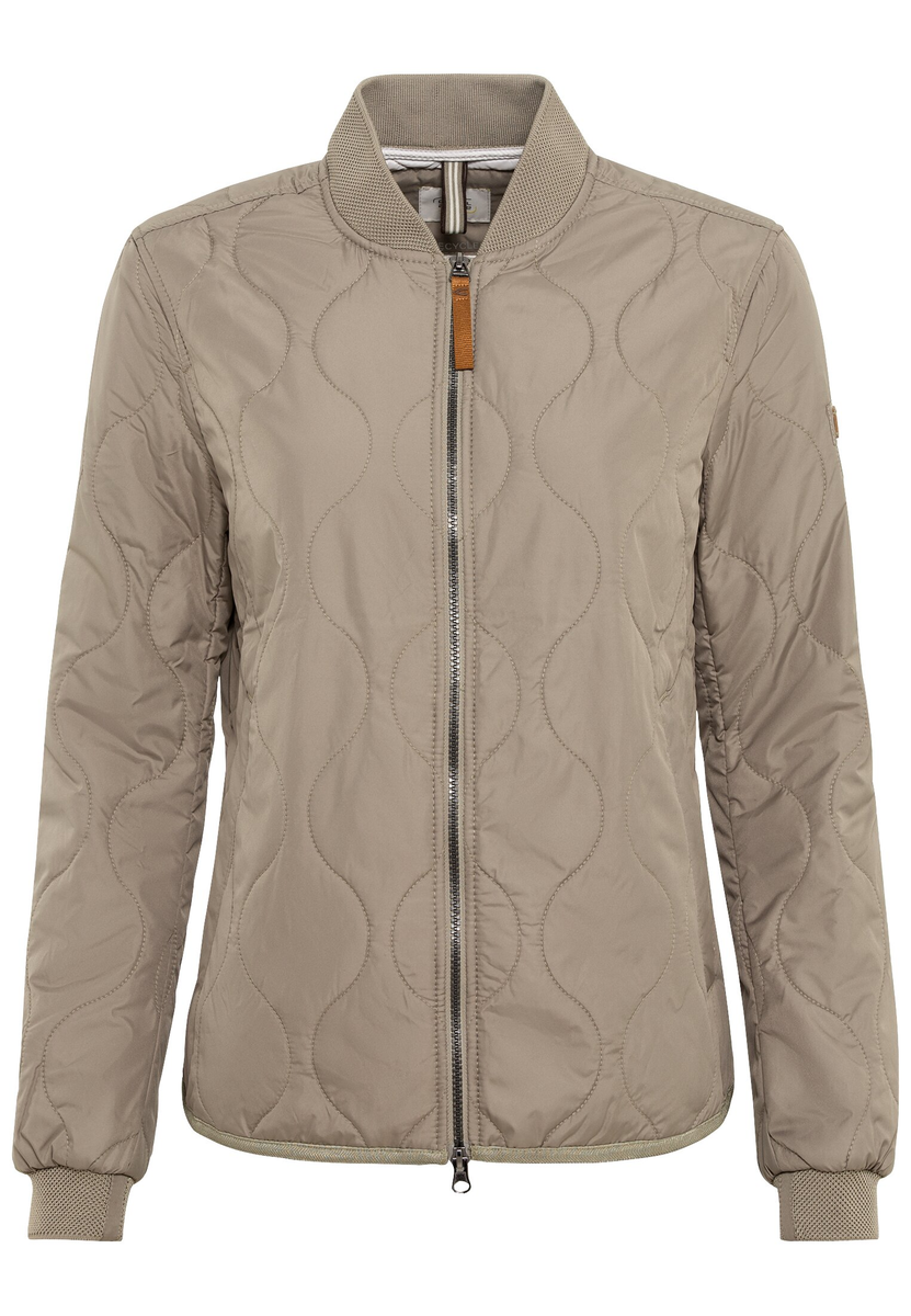 Kurze Steppjacke aus recyceltem Polyester