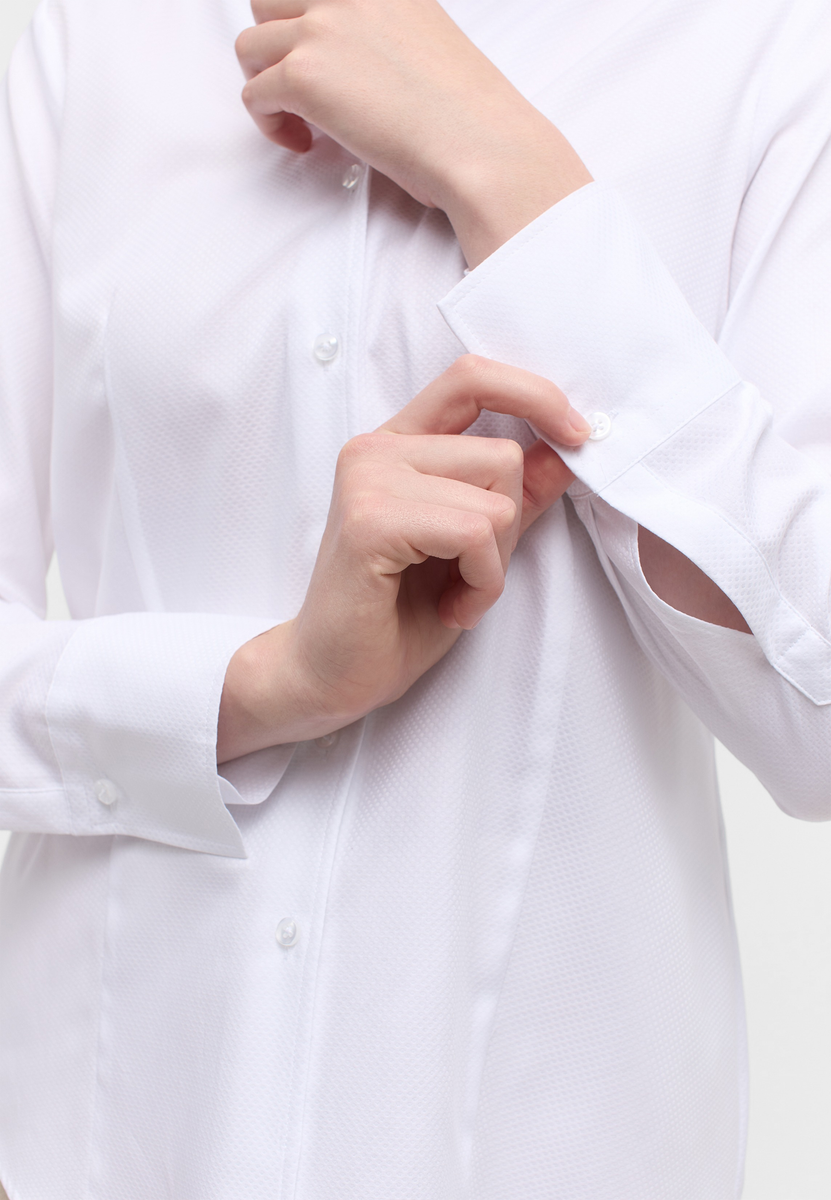 Bluse Jacquard Langarm