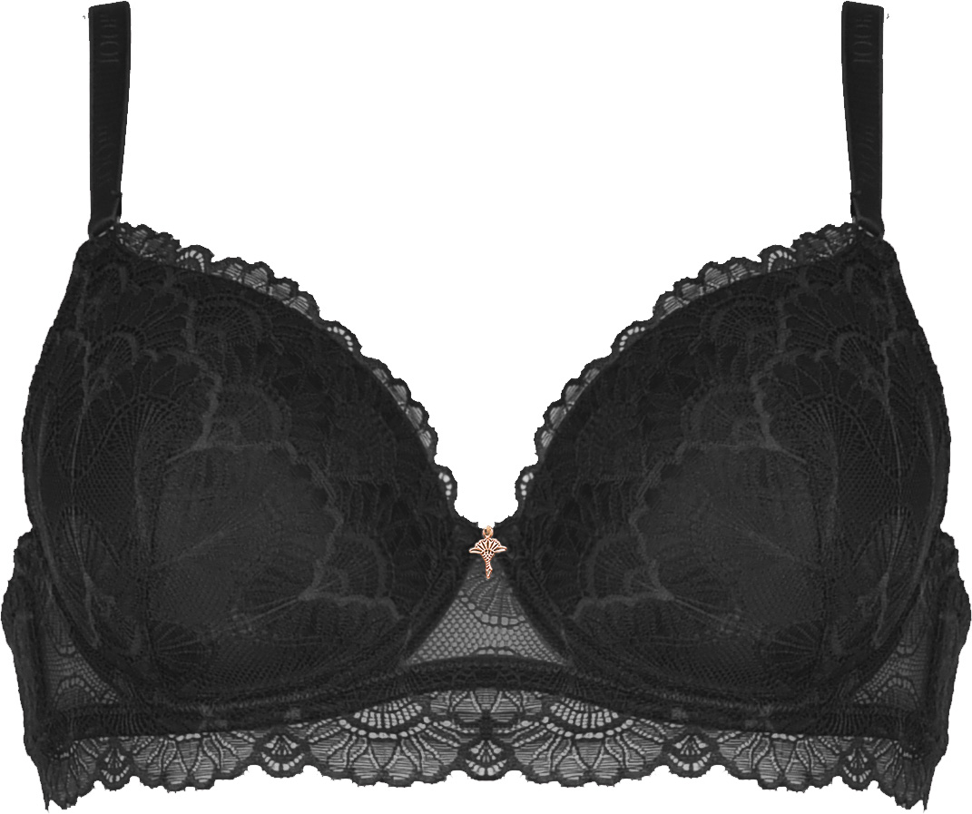 Underwired bra padded