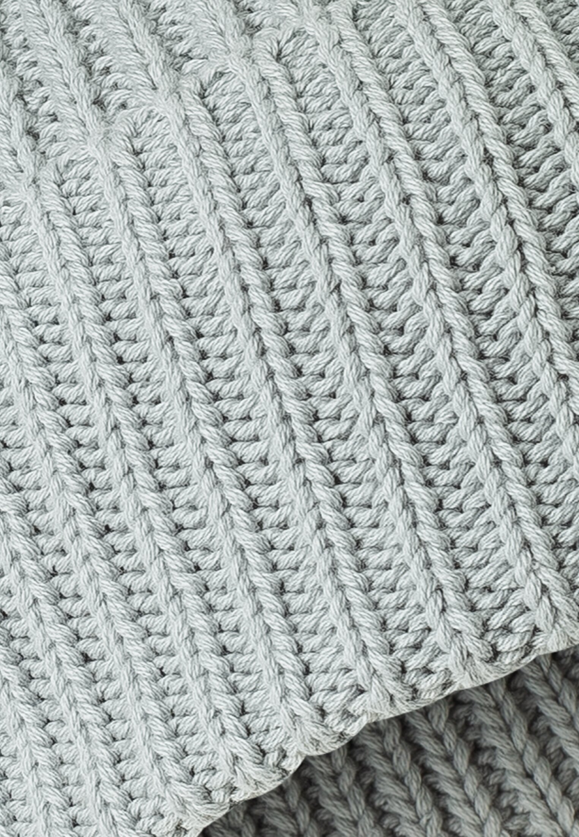 Feinstrick-Beanie aus reiner Baumwolle