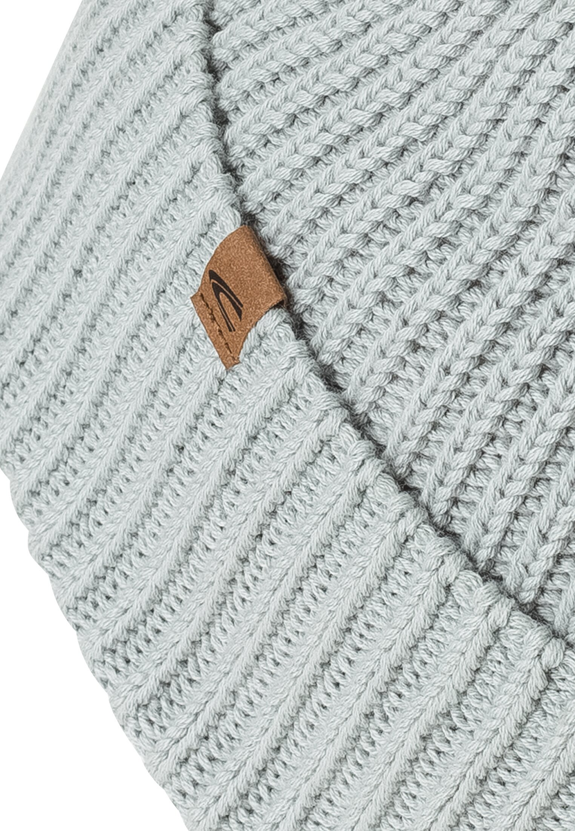 Feinstrick-Beanie aus reiner Baumwolle