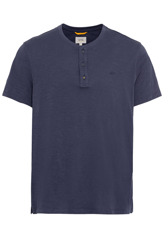 Henley T-Shirt aus reiner Baumwolle