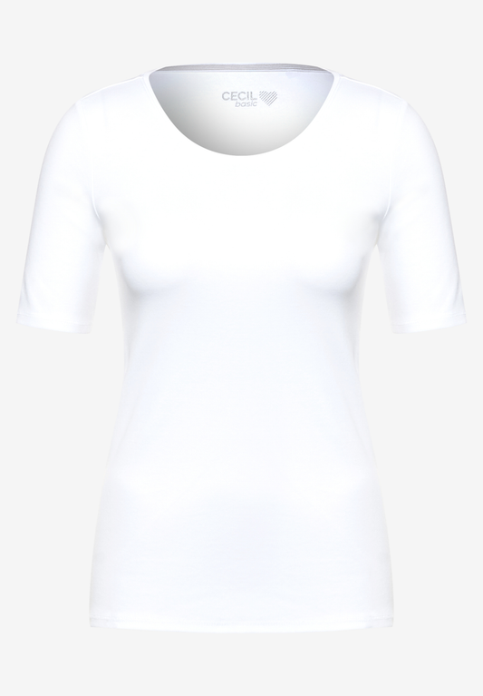 T-Shirt in Unifarbe