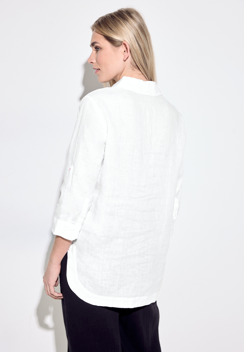 Lange Leinenbluse