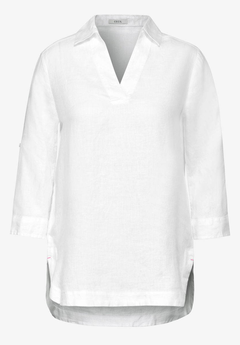 Lange Leinenbluse
