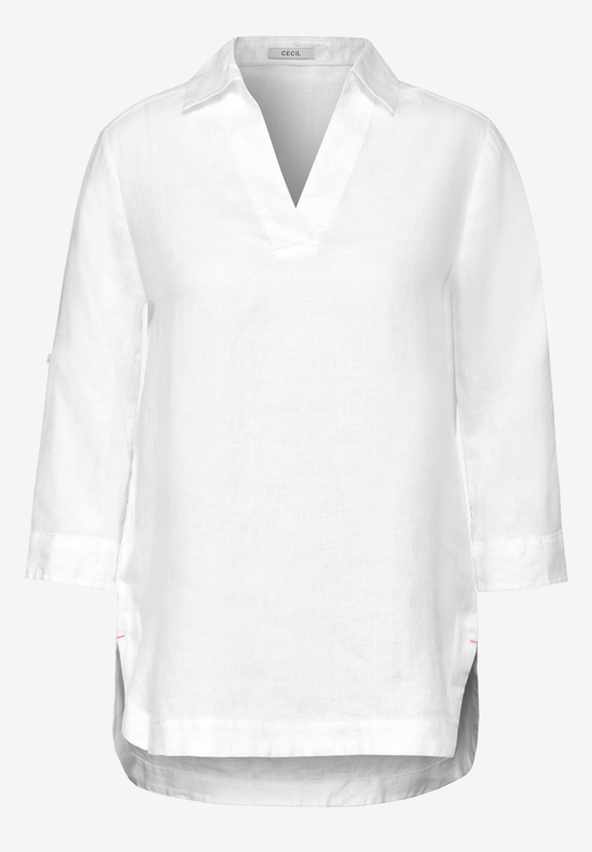Lange Leinenbluse