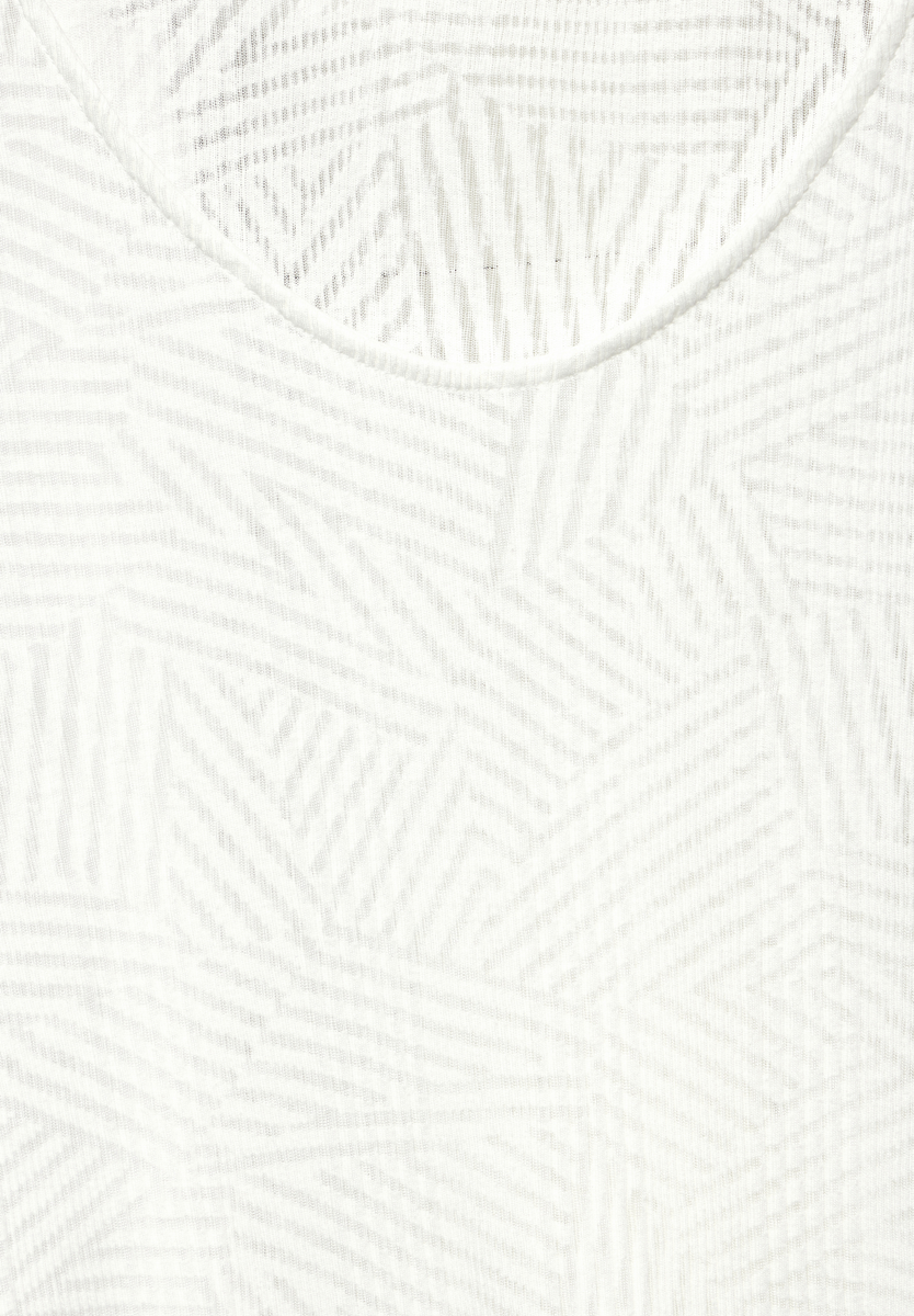 Geripptes Burn-Out T-Shirt