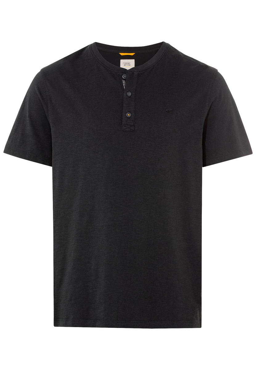 Henley T-Shirt aus reiner Baumwolle