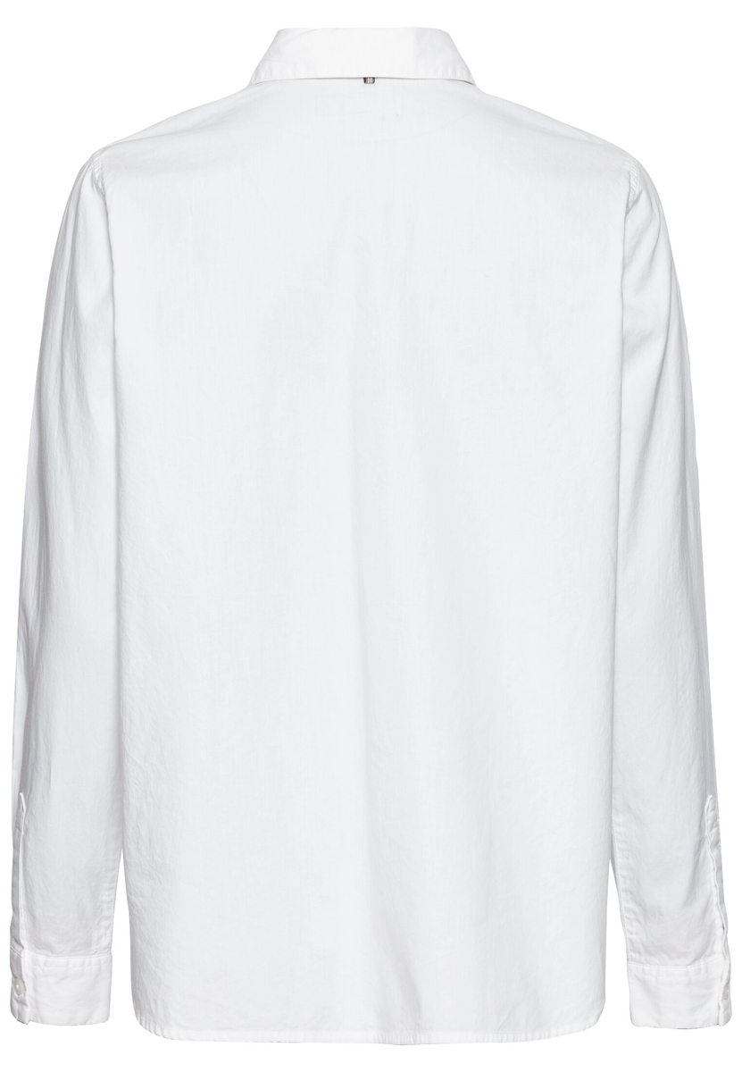 Langarm Bluse aus reiner Baumwolle