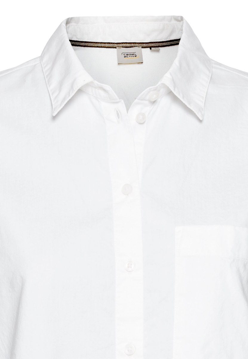 Langarm Bluse aus reiner Baumwolle