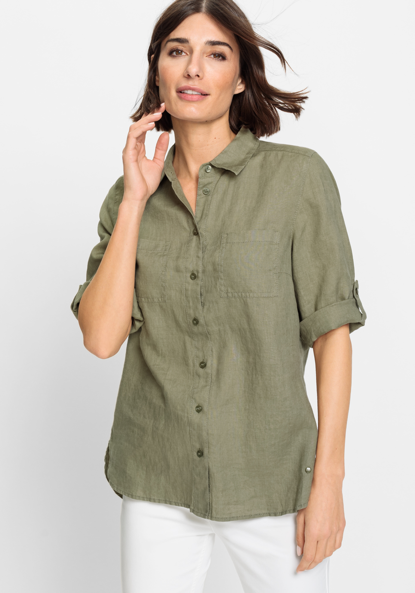 Blouse Woven Short Sleeves