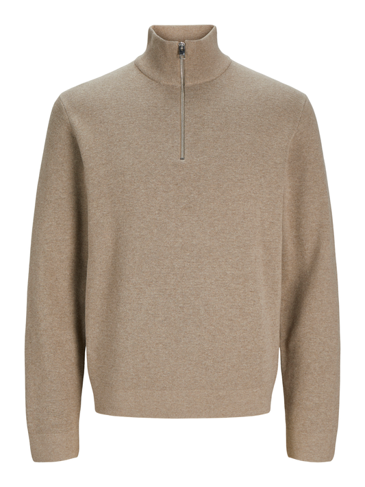 JPRBLAMILANO STITCH KNIT HALF ZIP SN