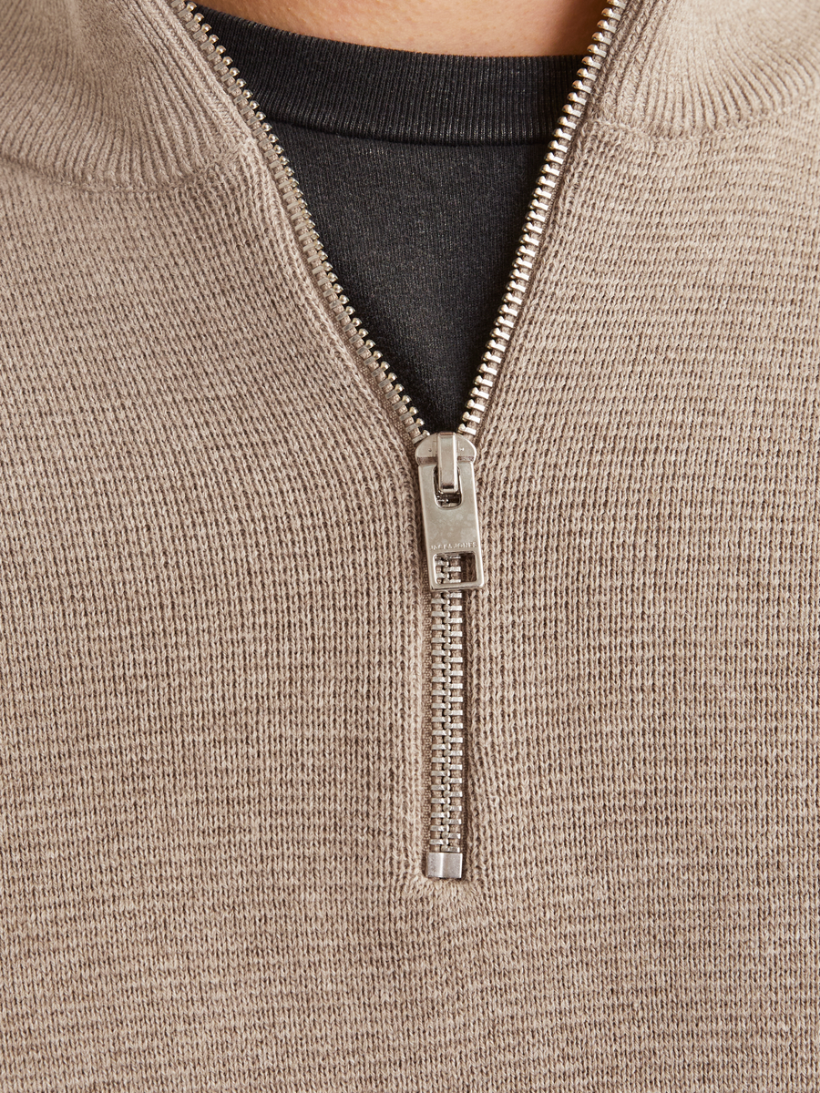 JPRBLAMILANO STITCH KNIT HALF ZIP SN