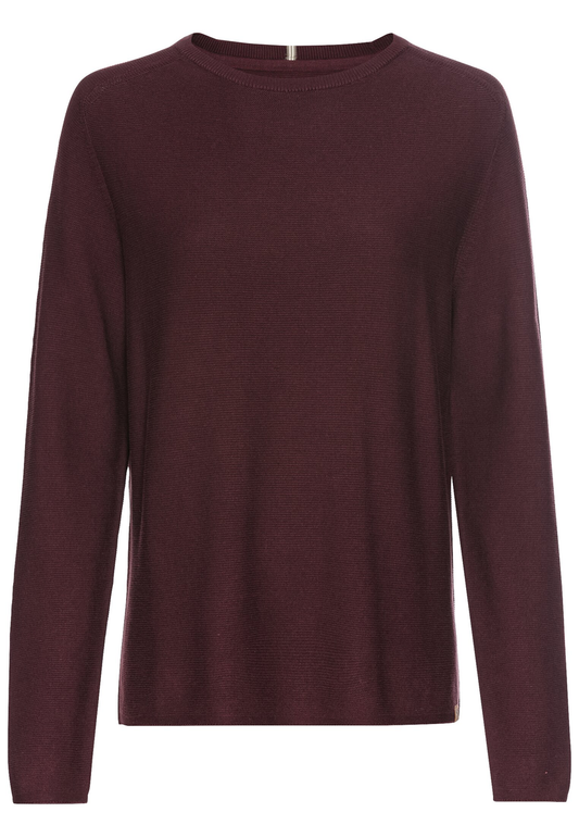 Rundhals Sweatshirt aus reiner Baumwolle