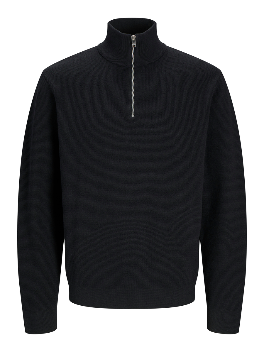 JPRBLAMILANO STITCH KNIT HALF ZIP SN
