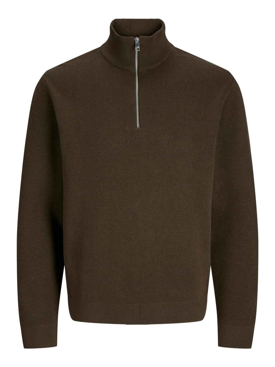 JPRBLAMILANO STITCH KNIT HALF ZIP SN