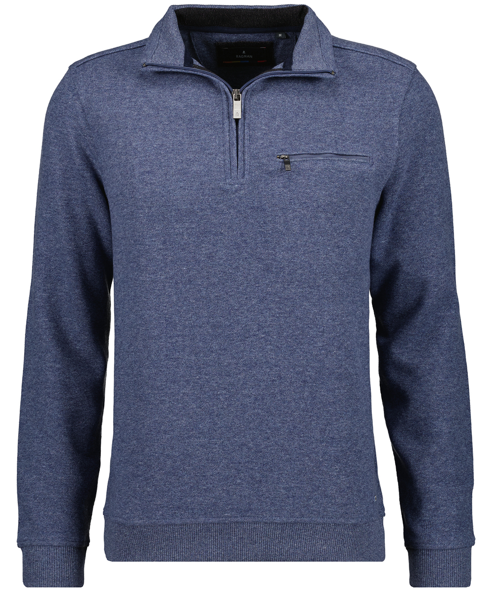 Sweatshirt mit Stehkragen und Zip