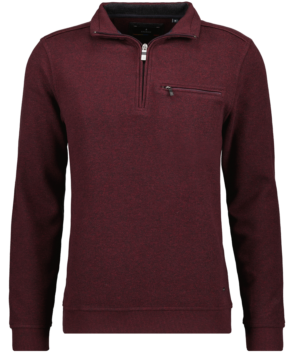 Sweatshirt mit Stehkragen und Zip