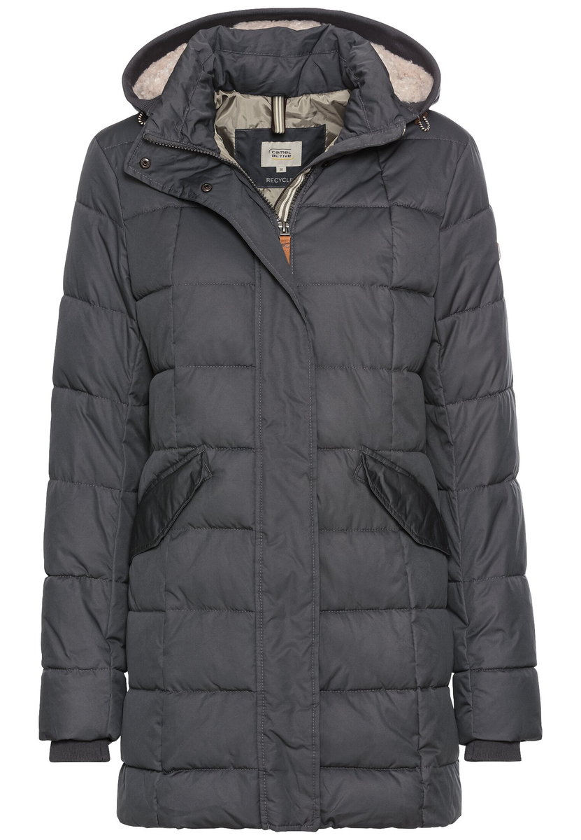 Gesteppte Jacke mit abnehmbarer Kapuze