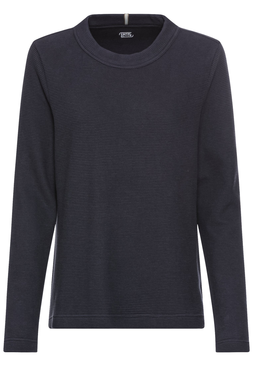 Langarm Sweatshirt mit Waffelmuster