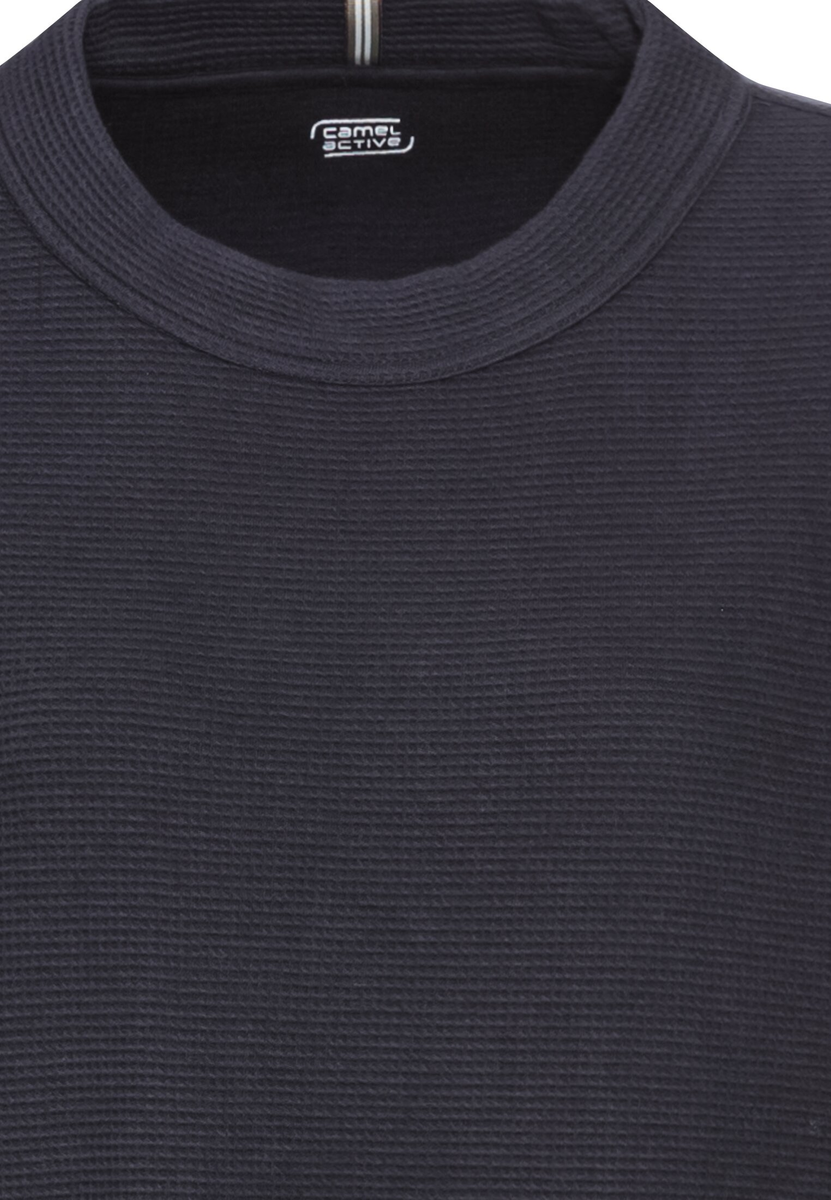 Langarm Sweatshirt mit Waffelmuster