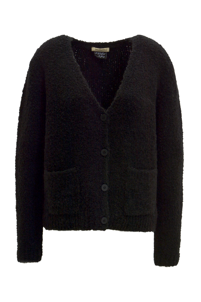 V-neck Bouclé Cardigan